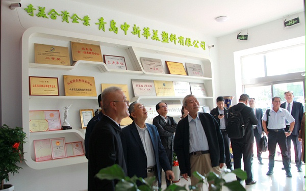 青岛中新华美王东总经理介绍公司发展情况